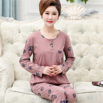 XXXXL Spring Autumn Season Old Mans Pyjamas Woman Pure Cotton Lady Mid-Aged Large Code 200 Catty Long Sleeve Fat Mans Suit