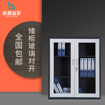 Glass door cabinet Tin cabinet Information cabinet Office cabinet Credential cabinet Dwarf Cabinet Bookcase Locker cupboard lockers