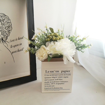 Nordic Small Halal New Indoor Living Room Simulation Fake Bouquet Rose Swing Piece Table Tea Table Bedroom Decorative plastic Plants