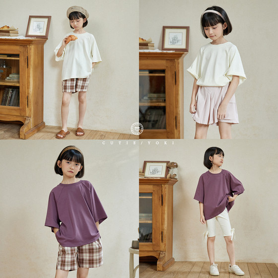 2 pieces 85% off 3 pieces 20% off yoki children's clothing lazy T liquid ammonia cool Xinjiang cotton embroidery T/plaid shorts
2 pieces 85% off 3 pieces 20% off yoki children's clothing lazy T liquid ammonia cool Xinjiang cotton embroidery T/plaid shorts