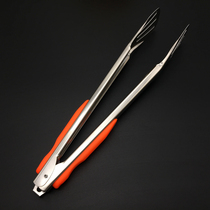 Buy 3 get 3 get 3 thick flat head stainless steel food barbecue clip food Anti-scalding bread clip 12 inch cold dish baking clip