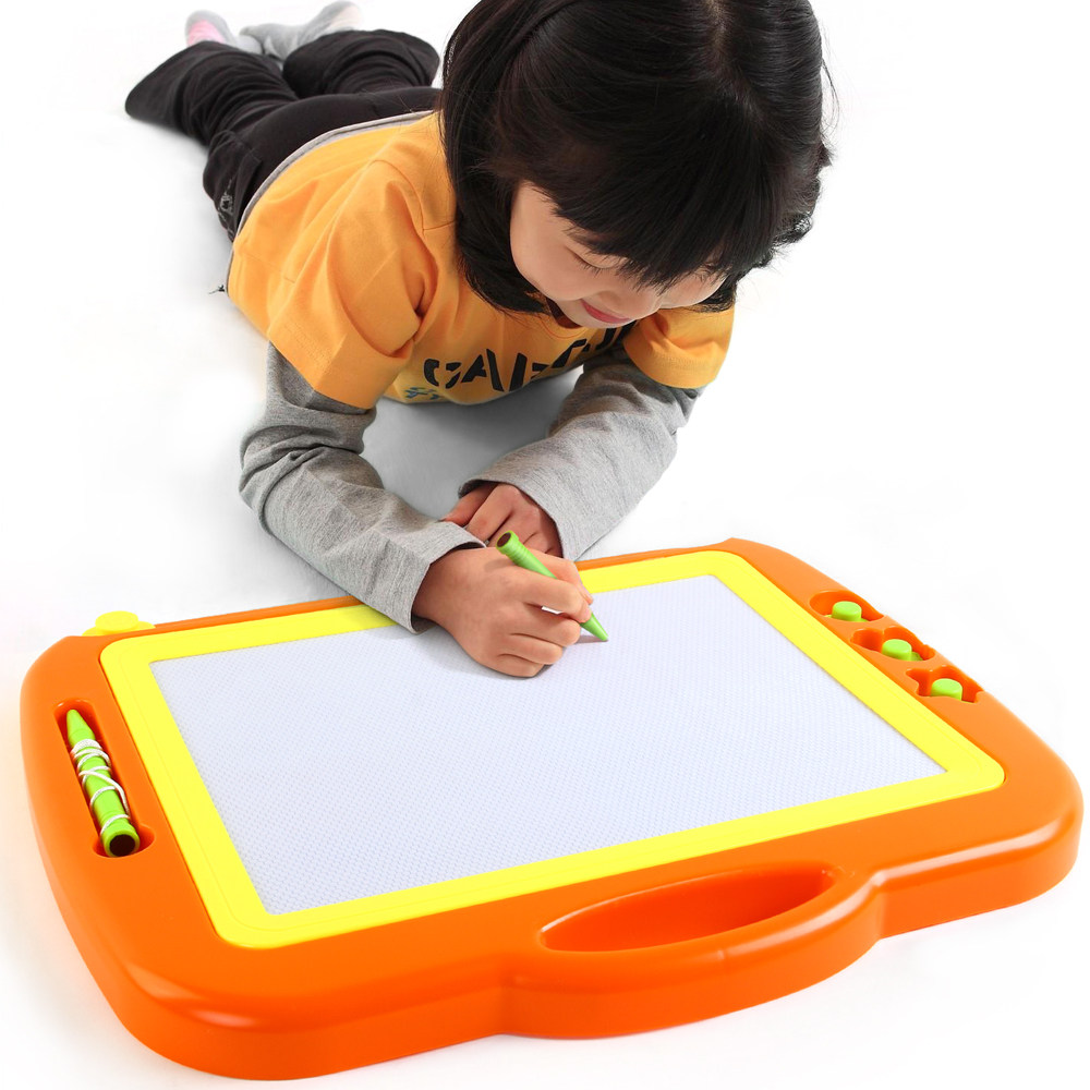 儿童画板磁性写字板 宝宝益智玩具1-3-4-5岁2幼儿彩色黑板大号