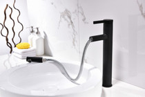 Biano washbasin tap hot and cold toilet black single-hole washing table basin Home Single cold hand wash pool surface basin