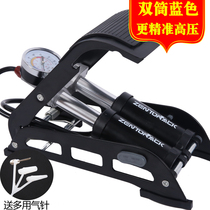 True figure foot pump high pressure Portable pedal household inflatable bicycle electric motorcycle car basketball