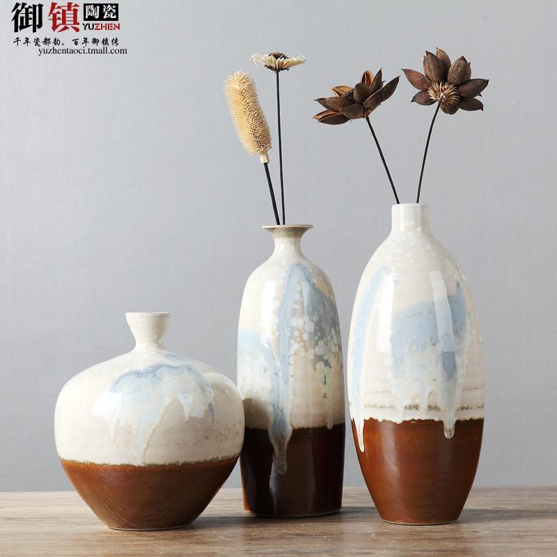 Classical household act the role ofing is tasted furnishing articles three - piece ceramic vase living room TV cabinet example room decoration creative arts and crafts