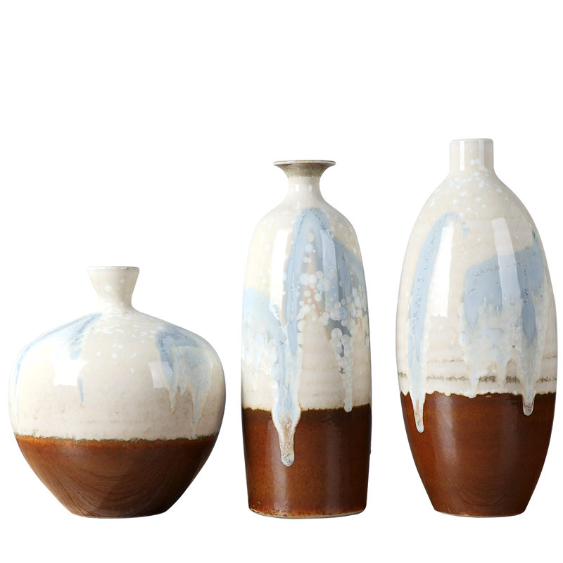 Classical household act the role ofing is tasted furnishing articles three - piece ceramic vase living room TV cabinet example room decoration creative arts and crafts