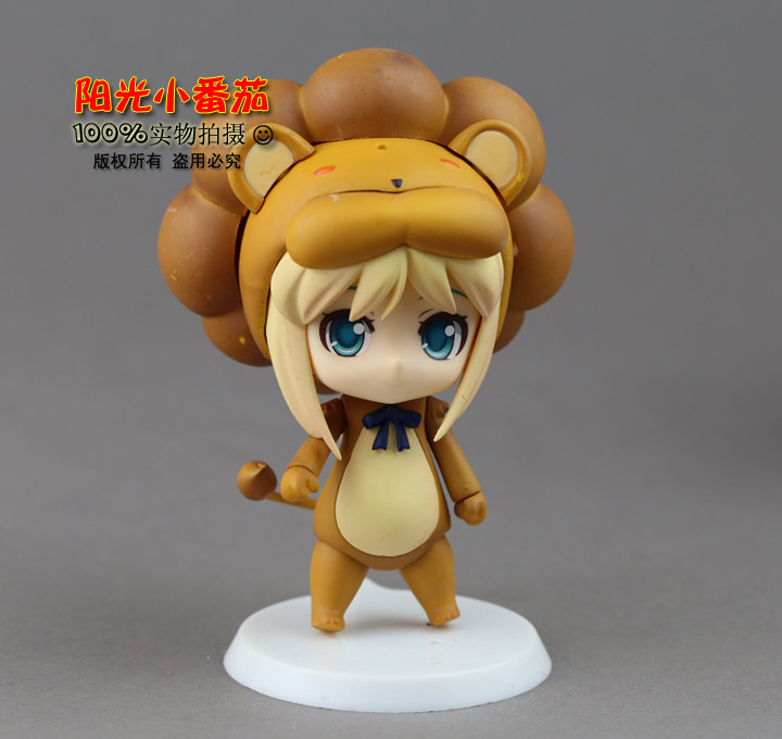 狮子塞巴saber手办lion 粘土人  此商品为散货  有掉漆蹭色等瑕疵 脸