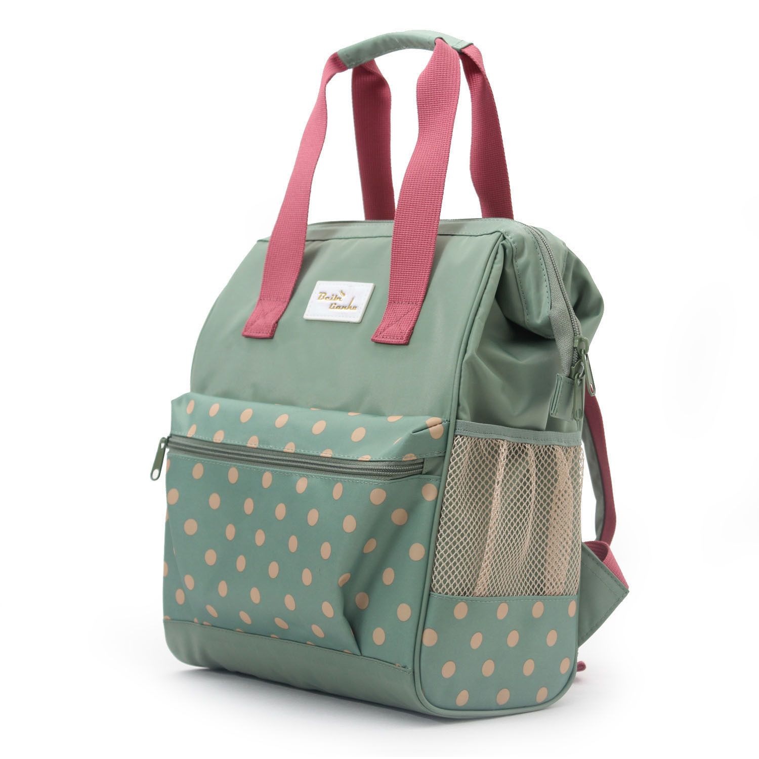 17新款秋冬小号妈咪包妈妈双肩包防水外出母婴包简约轻便奶瓶背包