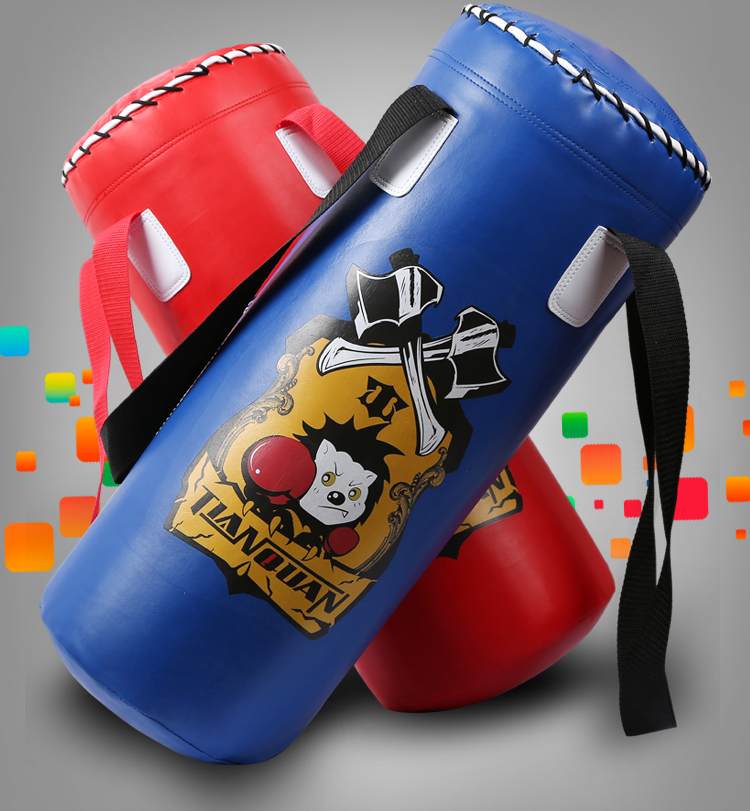 儿童拳击沙袋小孩散打搏击吊式实心武术泰拳家用健身不倒翁_不打折