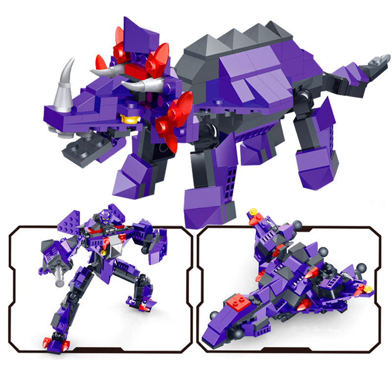 星钻积木正版全套3变积木战士机器人五合一81523电钻积木大力神