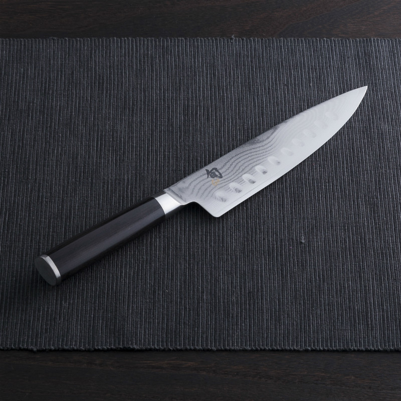 贝印shun旬刀大马士革钢防粘厨师刀切菜刀切肉刀多功能刀dm0719_不