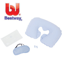 Outdoor tent camping travel supplies set Tourism three treasure inflatable pillow portable health care cervical U pillow