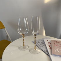 22K gold Rhapsody luxury wine set fashion Crystal Wine Wine Glass gold Rod goblet decoration wine glass