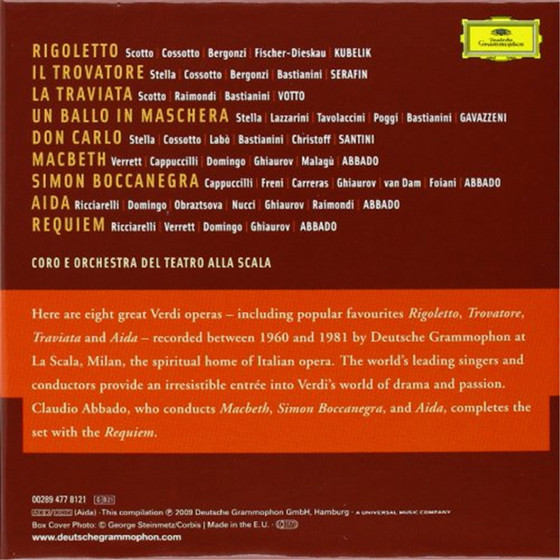 T155 VERDI SCALA OPERA DG 선택한 FLAC 트랙 클래식 사운드 소스 컬렉션 21CD T155 VERDI SCALA OPERA DG 선택한 FLAC 트랙 클래식 사운드 소스 컬렉션 21CD