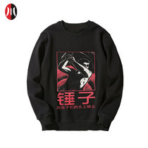 Jianchuan Museum Wenchuang early autumn long sleeve loose round neck fashion National tide cotton clothes Joker retro coat men