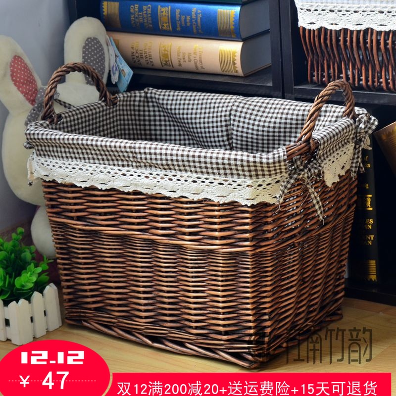 rattan toy box