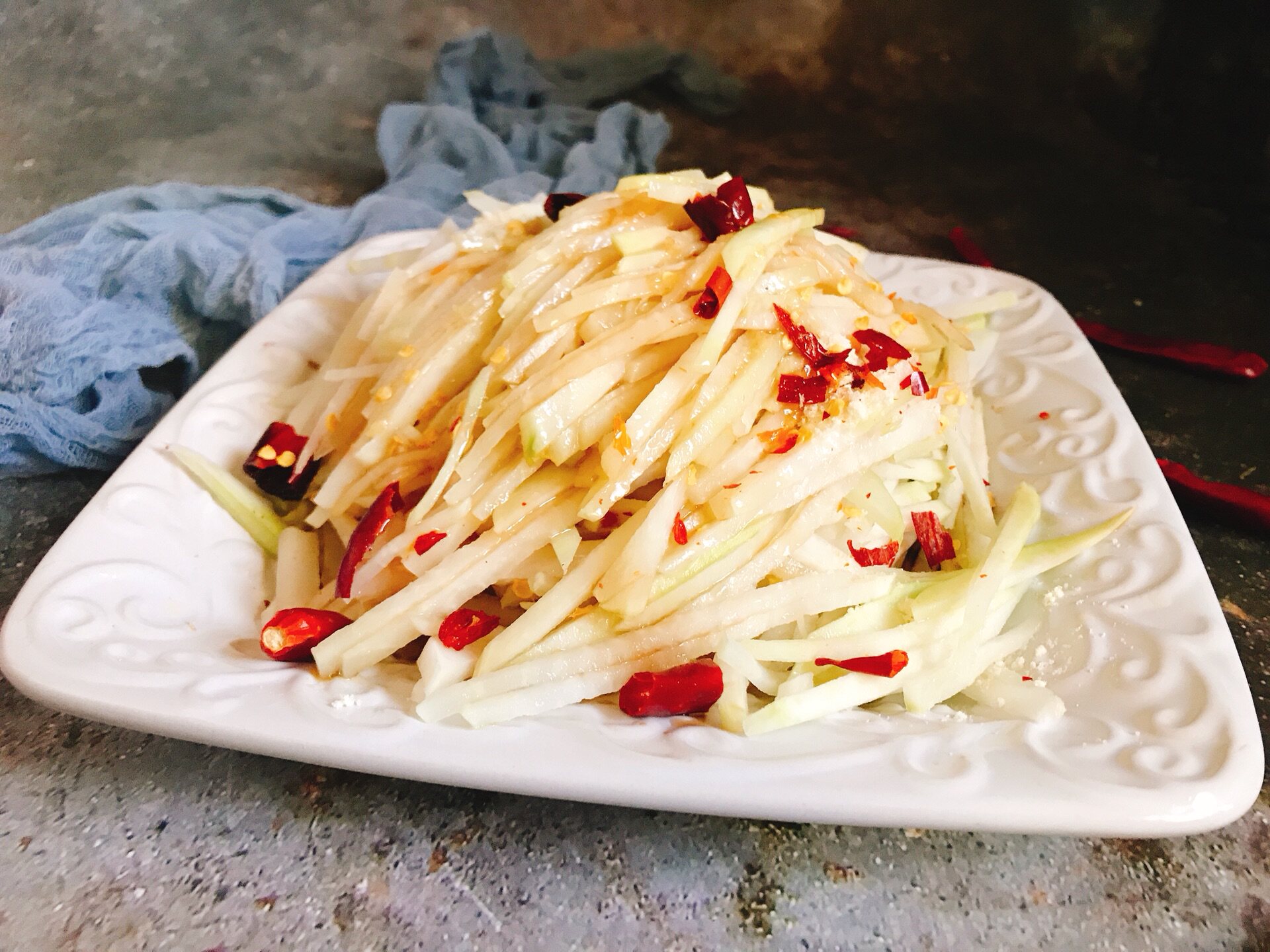 夏季快手凉菜 凉拌苤蓝