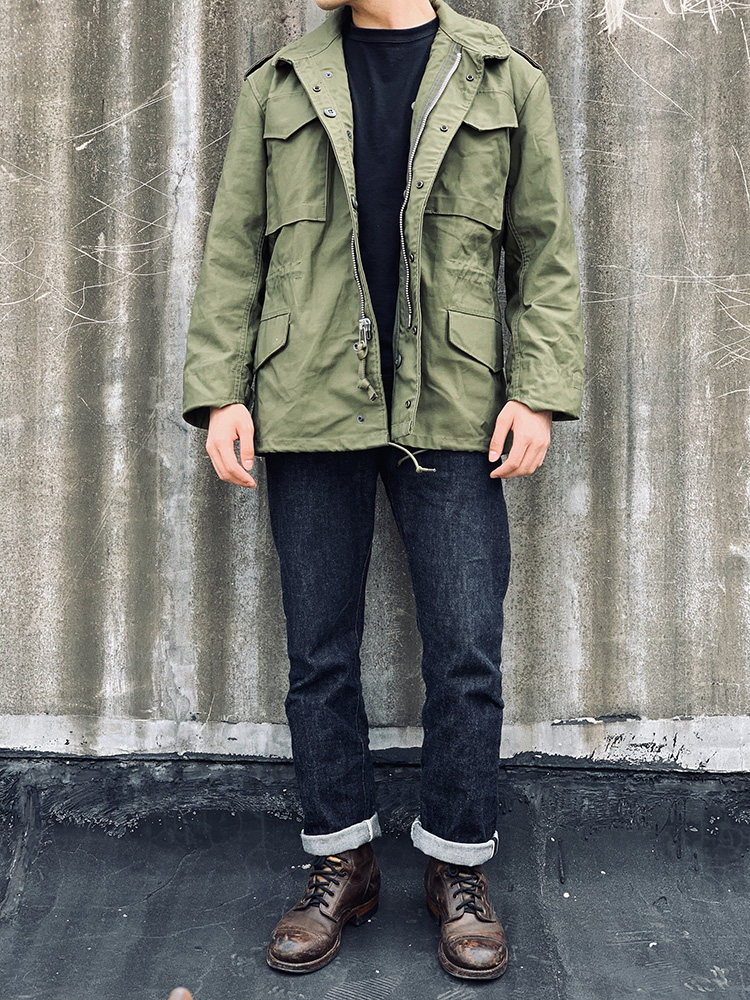 手套家经典老款越战铝拉链正品军版m65风衣男军绿外套大衣棉衣