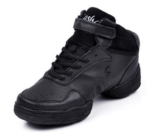 Triple Sa Dance Shoes Women Style Heightening Dancing Shoes Bull Leather Black Modern Dance Shoes Soft Bottom Genuine Leather Square Dance Shoes