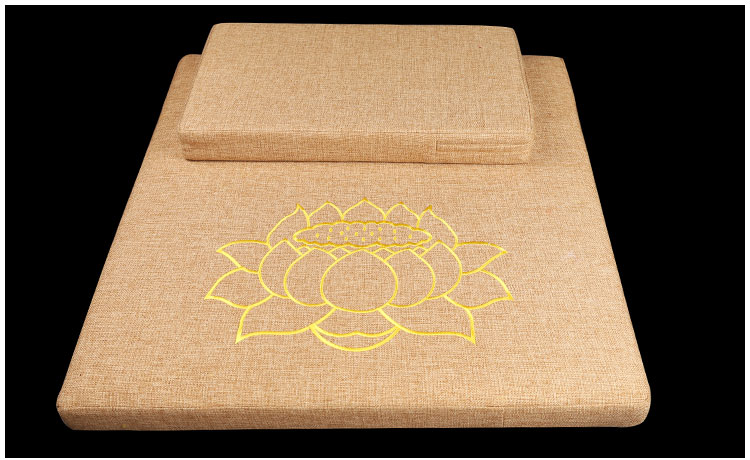 打坐垫蒲团垫莲花拜垫拜佛垫拜禅修垫佛软垫家用麻布棕丝坐垫