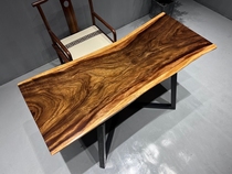 Size: 155 * 65 * 6 5 South American walnuts wood solid wood large plate Natural side desk dining table desk tea table