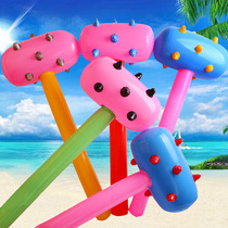 Color Pvc Inflatable Wolf Tooth Hammer Toy Children Toy Wolf Tooth Hammer Inflatable Hammer Colorful Wolverine Hammer