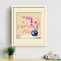 Cross embroidered 2022 new line embroidered beginner watchroom bedroom by itself embroidered with hand hanging bell simple embroidered small pieces