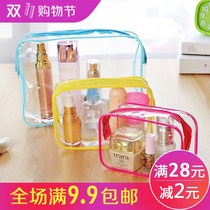 Travel Wash Toiletries Bag Cashier Bag Makeup Bag Hand Grab Bag Women Waterproof Transparent Portable Finishing Bag Bath Bag Bath Bag