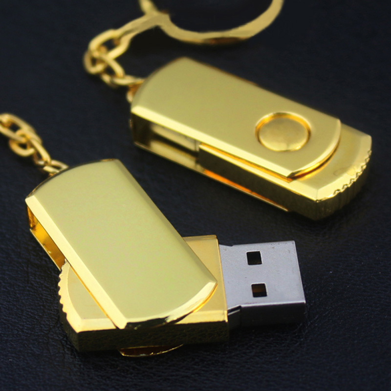 metal rotating small fat 8gu plate gift custom logo business personality usb flash drives office usb