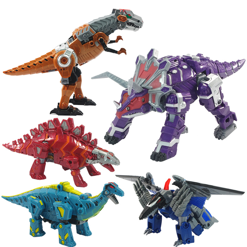 宝贝星 变形恐龙机器人合体套装 变形金刚玩具4 男孩 拼装机器人产品展示图5