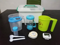 Three reduction and three health health promotion tools control oil pot salt spoon control sugar tank bmi waist ruler pedometer medicine box