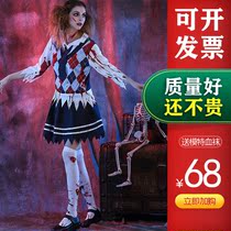 Halloween costume female adult cos suit bloody student suit Adult dress up costume horror clothes vampire