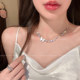판타지 나비 드림 ~ 다이아몬드 오로라 흰색 나비 목걸이를위한 2025 New Hot Light Luxury Collarbone 체인 목걸이 액세서리 판타지 나비 드림 ~ 다이아몬드 오로라 흰색 나비 목걸이를위한 2025 New Hot Light Luxury Collarbone 체인 목걸이 액세서리