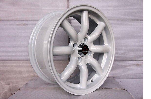 watanabe15寸16寸17寸改装轮毂白色红色电镀铝合金轮圈铝圈正品