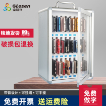 Jin Longxing mobile phone safe deposit box with lock transparent student portable staff storage locker restaurant troop meeting collection