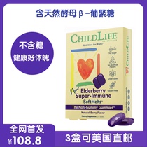 New childlife childhood good immune elderberry soft and eye protection lutein little pudding