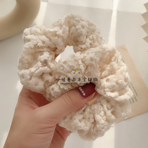 Japanese lace daisy super fairy embroidered flower hair rope net red sweet cute bow head rope hair ornament