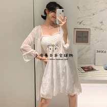 Japan you gelato pique pajamas feminine feel suspender nightdress lace loungewear two-piece summer set
