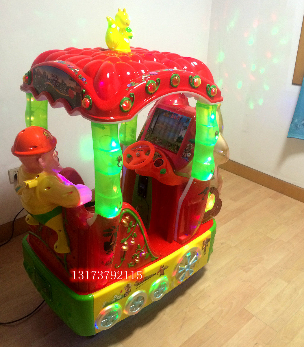 2015新款投币摇摇车/摇摆机熊大熊二光头强吹泡泡小苹果熊出没