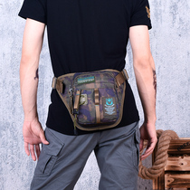 Camouflage running Bag Mens multifunctional sports bag womens mobile phone bag chest bag waterproof nylon canvas outdoor small shoulder bag