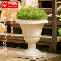 Alice Imitation Ceramic Cup Creative Flower Pot Balcony Large Home Resin Plastic Alice Outdoor Flower Pot