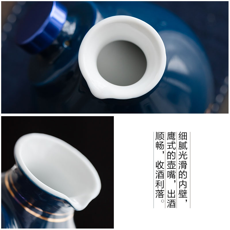 ZuoMing right device burned rice wine wine pot liquor with old Chinese style household ceramics wine warm wine and hot ultimately responds suits for