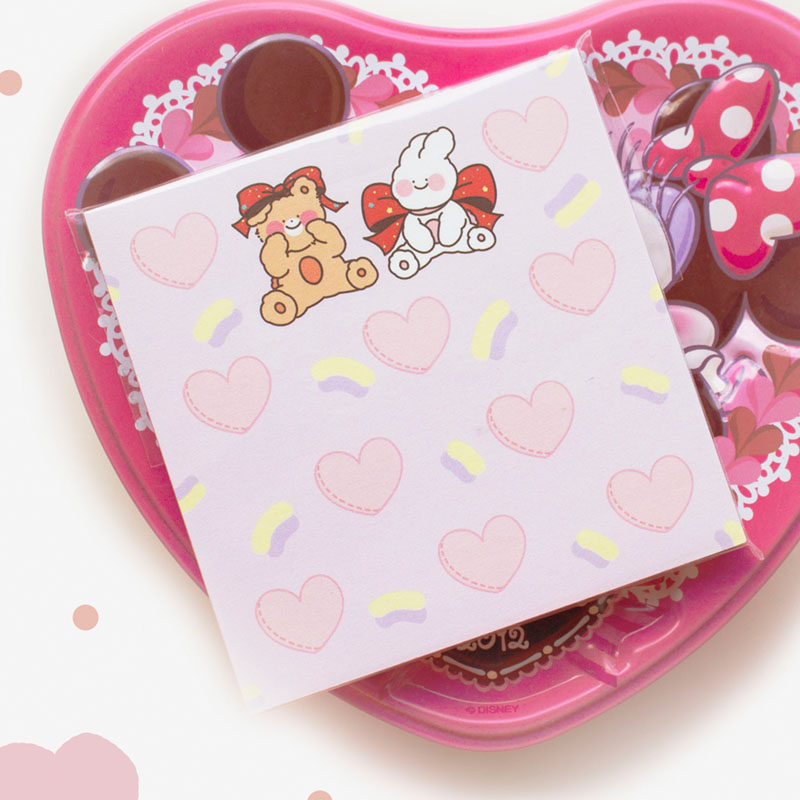 薄荷兔手帐 韩国january illust 糖果爱心兔便签纸 整本甜美