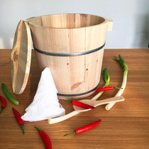 Log wooden barrel steamed rice fir steamed rice wood restaurant restaurant rice bucket natural solid wood household