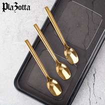 German plazotta coffee spoon Ice cream spoon All stainless steel mixing spoon Seasoning spoon Dessert spoon