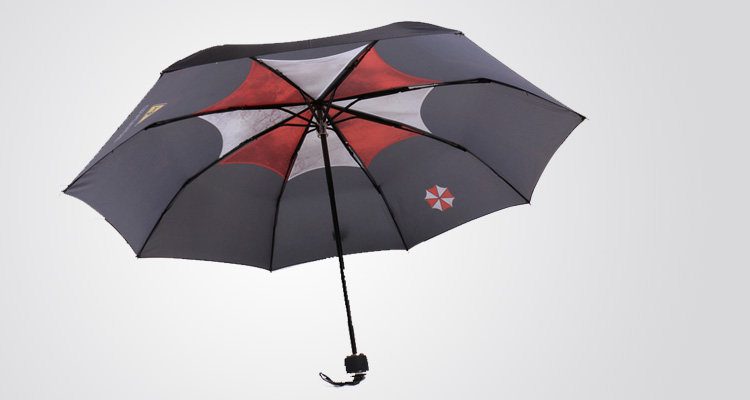 【天天特价】生化危机安布雷拉保护伞里昂动漫晴雨伞三折伞