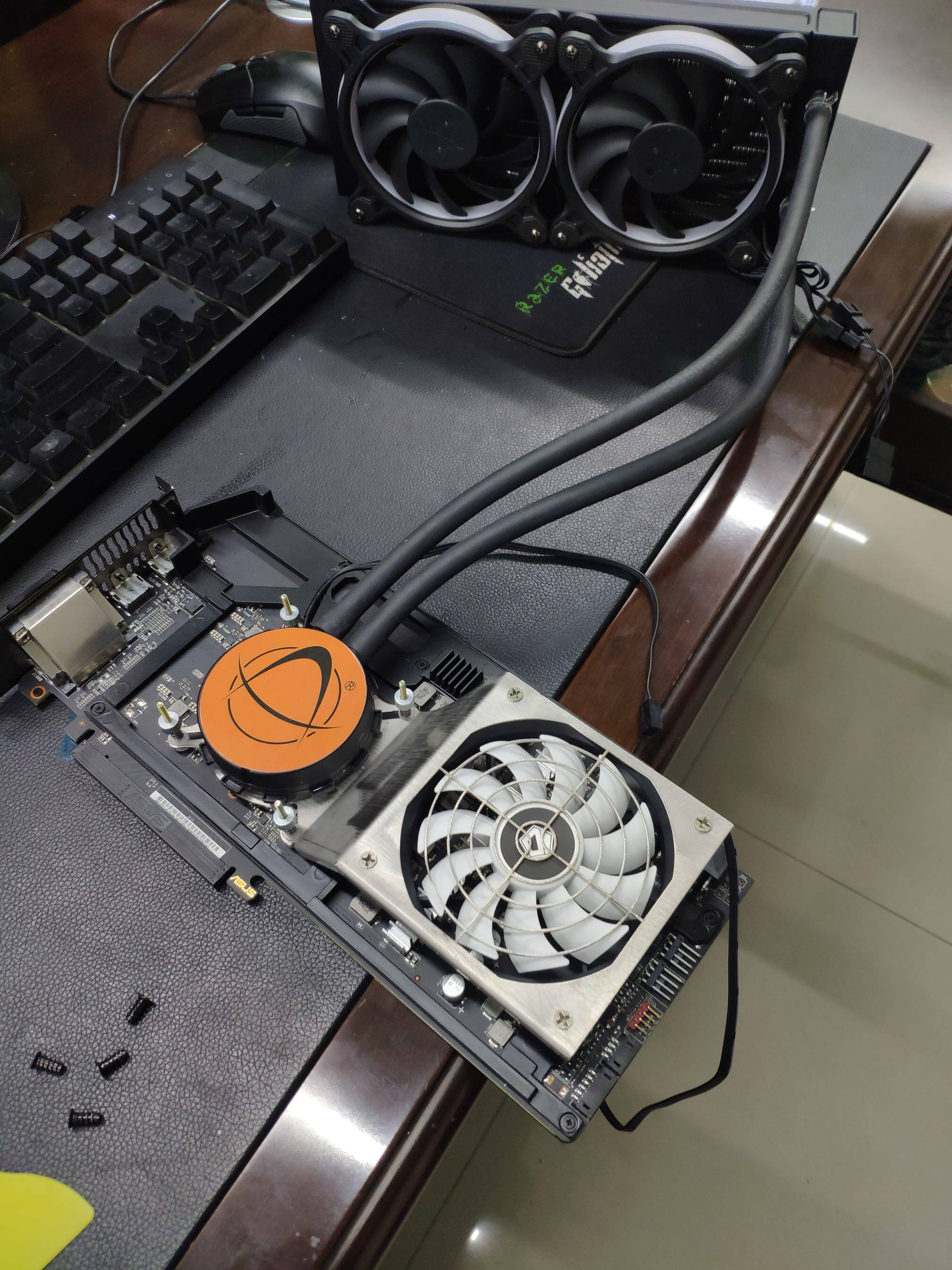 显卡一体水冷 asetek散热器改装 各种型号显卡改造支持amd nvidai