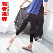 Dance rehearsal for classical dance to serve as an adult female modern dance Chinese dance and snow spinning with a double layer of large pendulum skirt