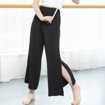 Modern dance practice Costume Side Open Fork Broadlegged Pants Classical Adult Men And Women Square Dance Teacher 7 points 90% Pants