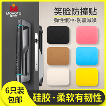 Door handle anti-collision mat window refrigerator door room door furniture silicone anti-collision sticker cabinet door anti-bump mute sticker